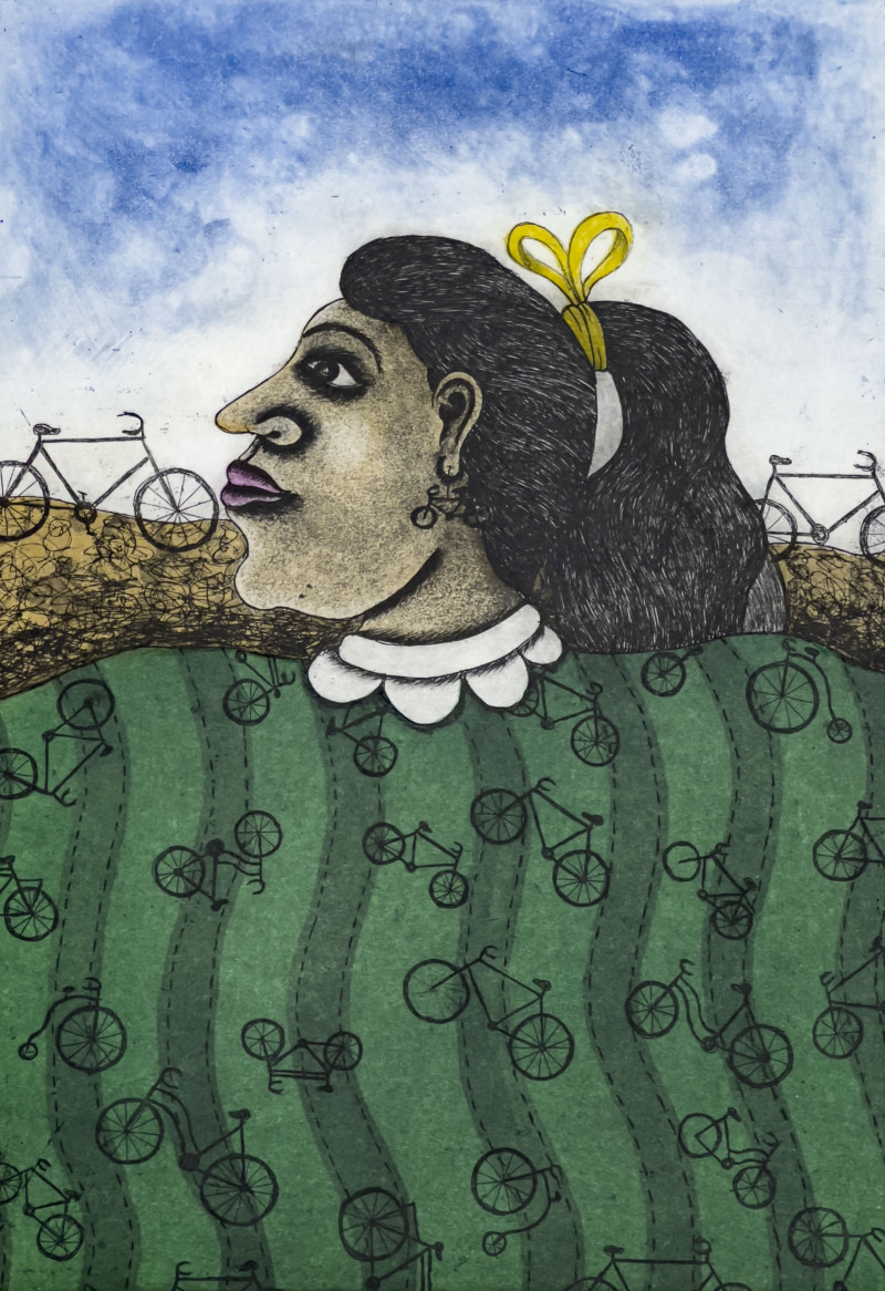 Enrique Flores González - Retrato de un Amigo / Mujer con Bicicletas, 2 Editions