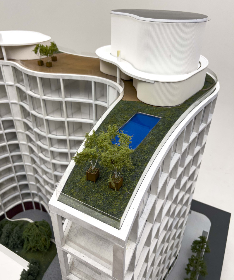 Herzog &amp; de Meuron  - 420 Leroy Street Architectural Model