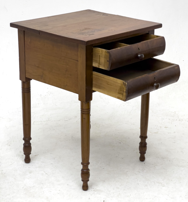 Empire Mahogany Card Table and Side Table