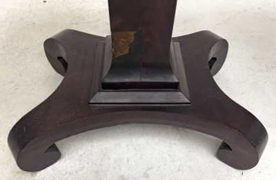 Empire Mahogany Card Table and Side Table