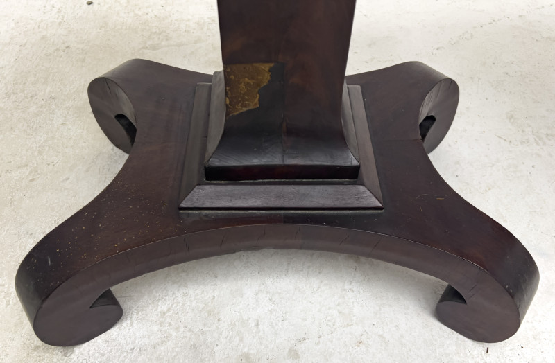 Empire Mahogany Card Table and Side Table