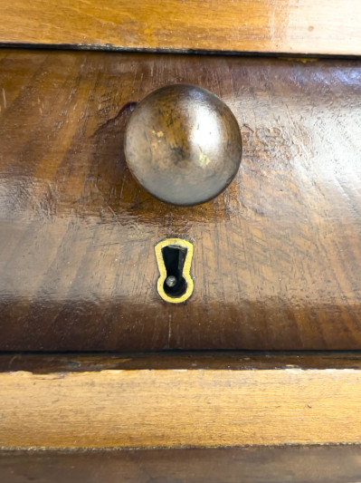 Empire Mahogany Card Table and Side Table