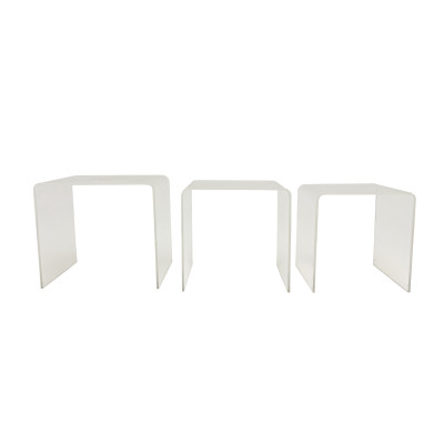 Acrylic Nesting Tables, Group of 3