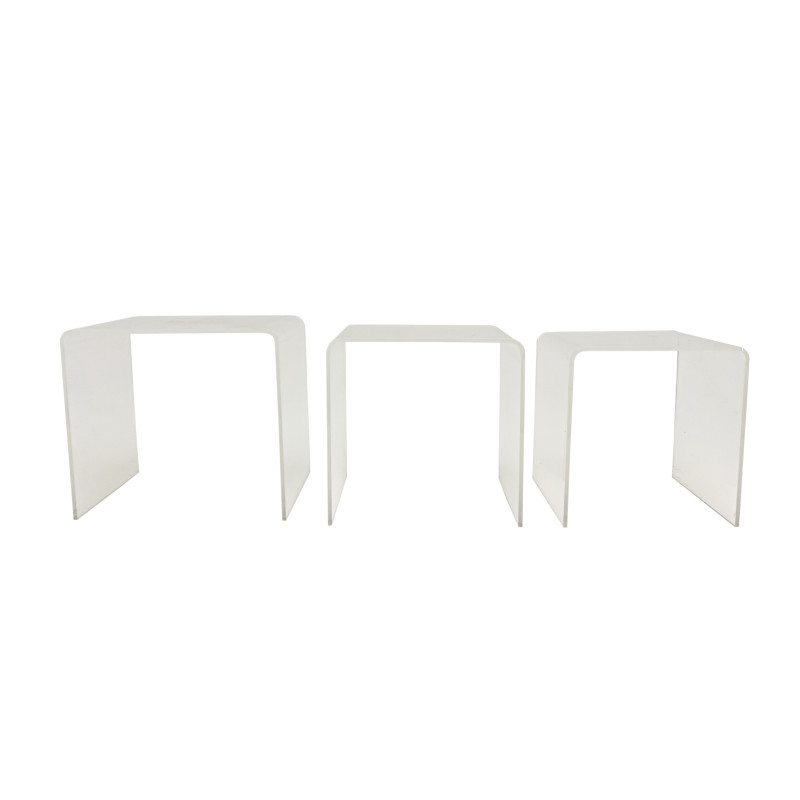 Acrylic Nesting Tables, Group of 3
