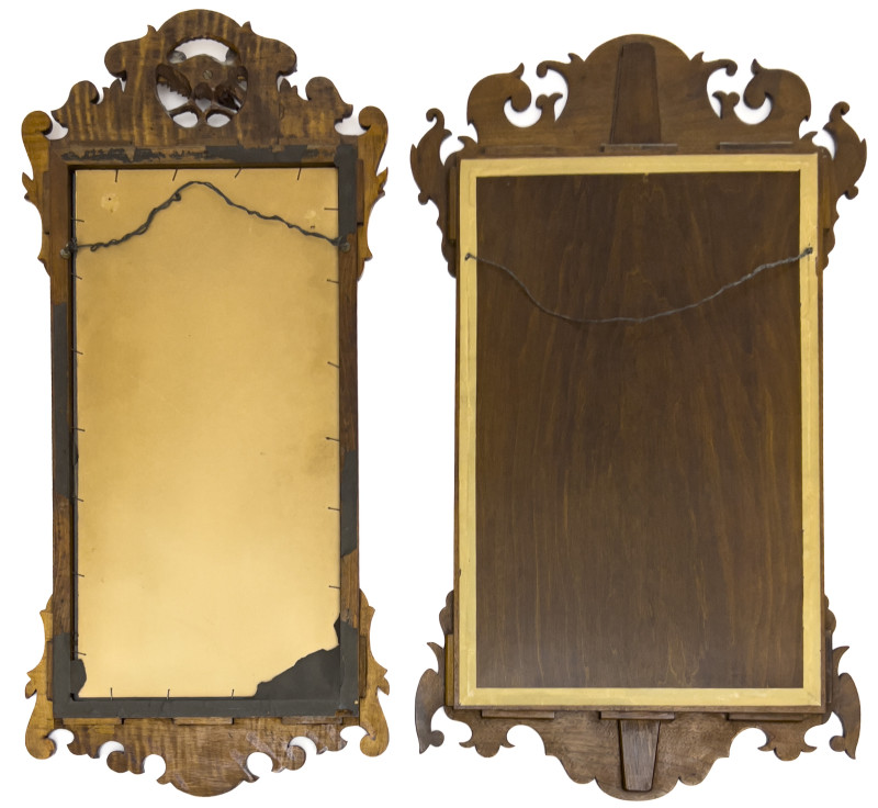 Two Chippendale Style Mahogany Mirrors