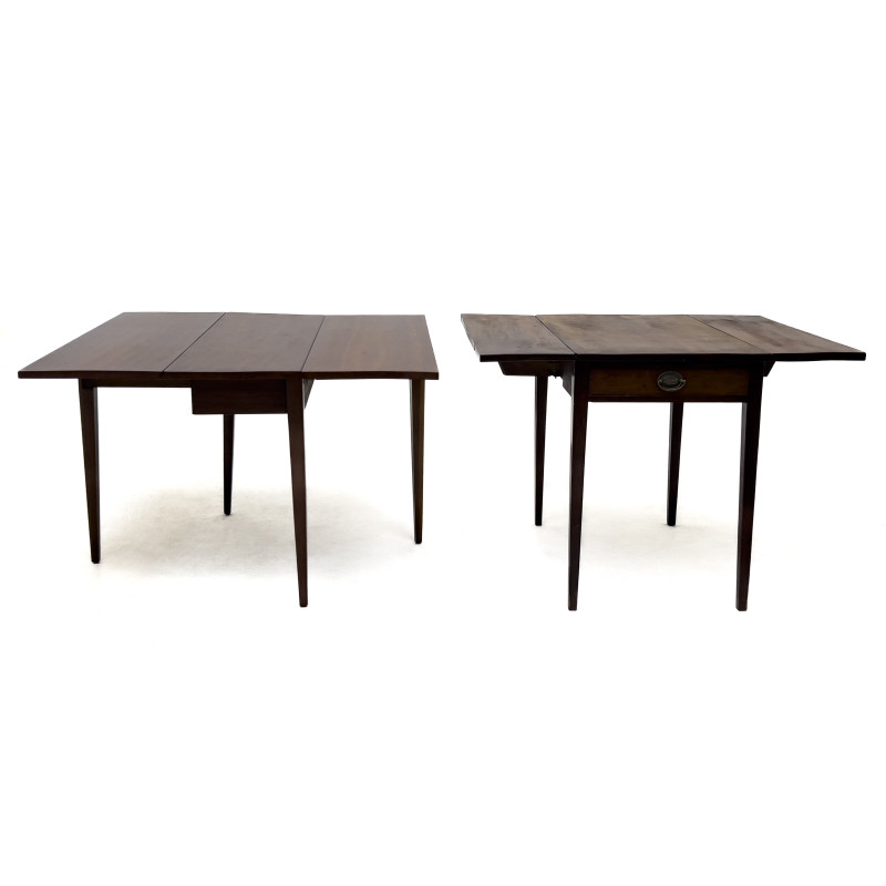 Two American Wood Drop Leaf Tables