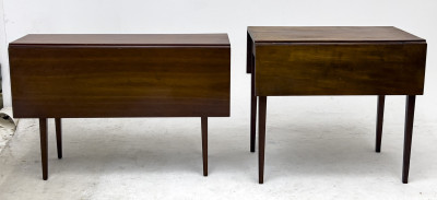 Two American Wood Drop Leaf Tables