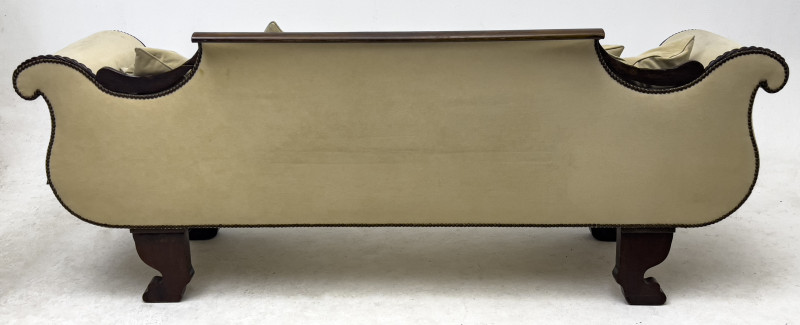 Carved Mahogany Empire Sofa