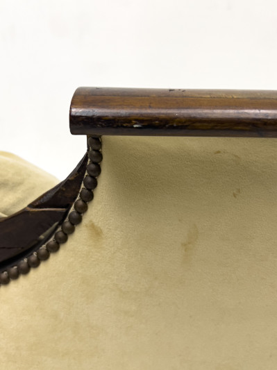 Carved Mahogany Empire Sofa