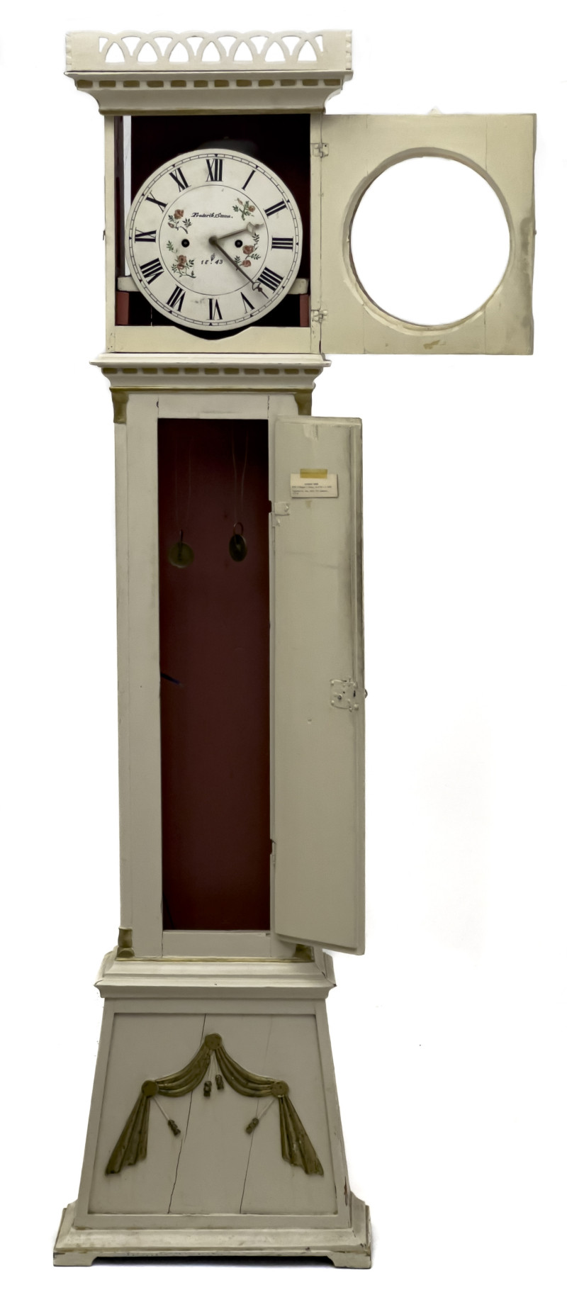 Frederik Sonne - Danish Painted Country Empire Clock