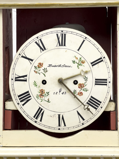 Frederik Sonne - Danish Painted Country Empire Clock