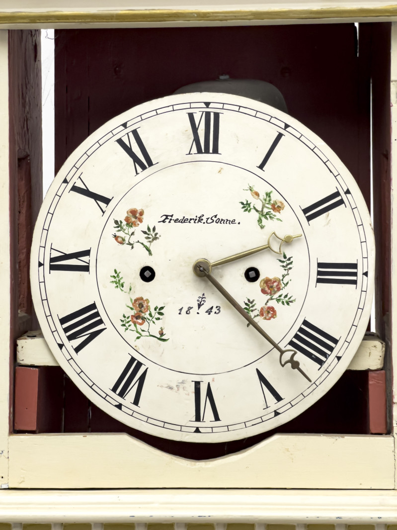 Frederik Sonne - Danish Painted Country Empire Clock