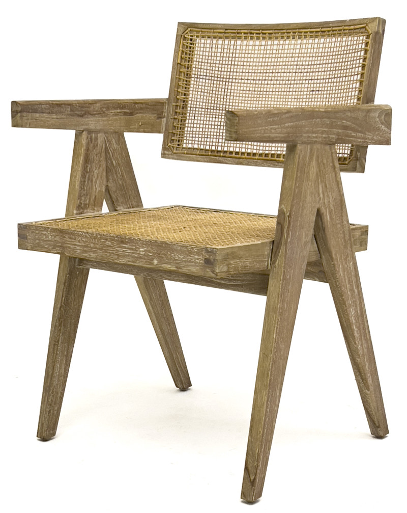 Pierre Jeanneret Style Dining Chairs, Group of 6