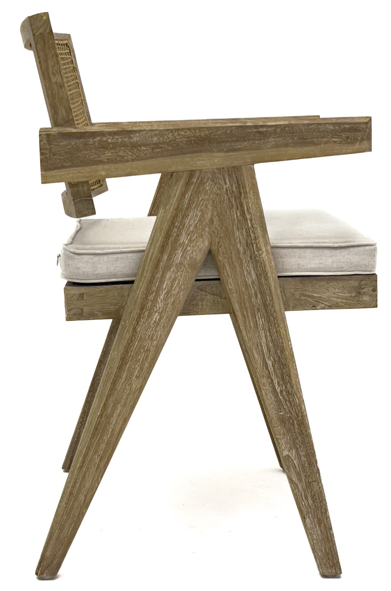 Pierre Jeanneret Style Dining Chairs, Group of 6