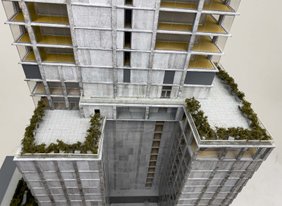 Herzog &amp; de Meuron  - 215 Chrystie Street Architectural Model