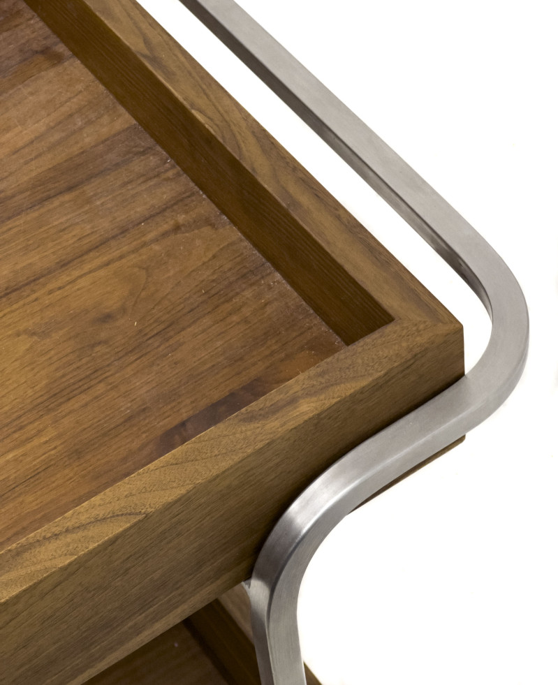 Crate &amp; Barrel - Rolling Bar Cart