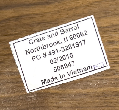 Crate &amp; Barrel - Rolling Bar Cart