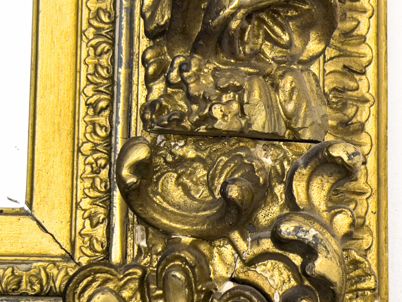 High Relief Gilt Wall Mirror