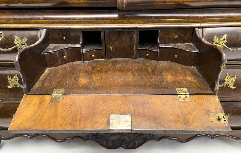 Carved Dutch Bombé Cupboard
