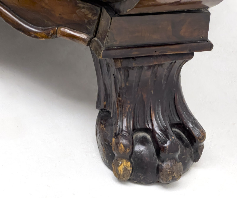 Carved Dutch Bombé Cupboard