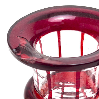 Bohemian Cut Glass Drinkware, Group of 12