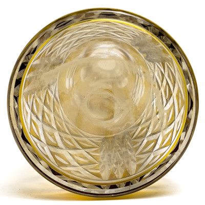 Bohemian Cut Glass Drinkware, Group of 12