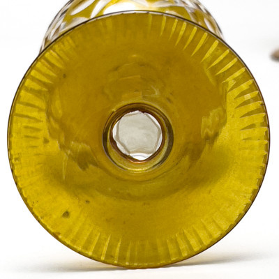 Bohemian Cut Glass Drinkware, Group of 12