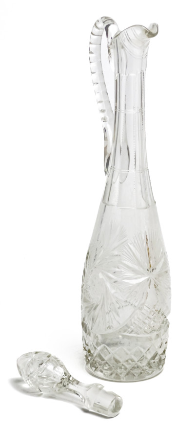 Bohemian Cut Glass Drinkware, Group of 12