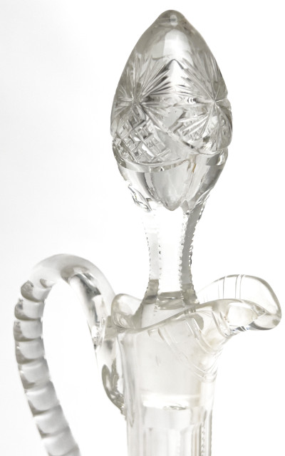 Bohemian Cut Glass Drinkware, Group of 12