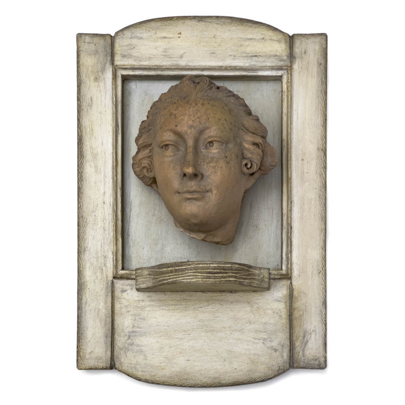 Classical Mounted Terracotta Relief Portrait
