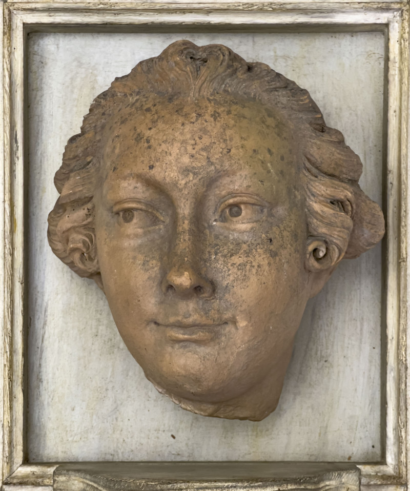 Classical Mounted Terracotta Relief Portrait