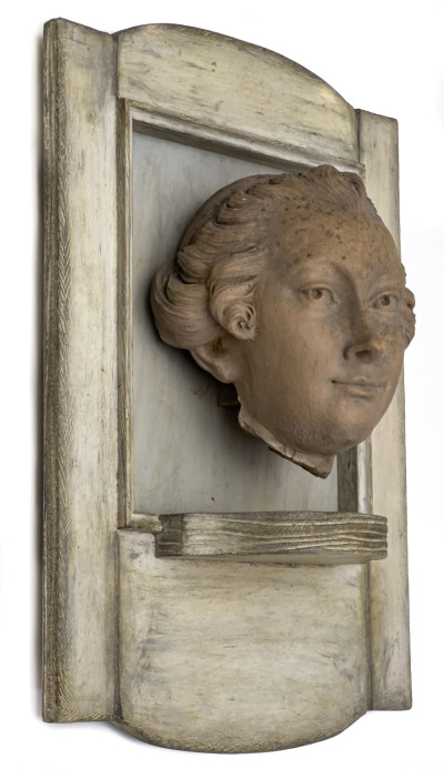 Classical Mounted Terracotta Relief Portrait