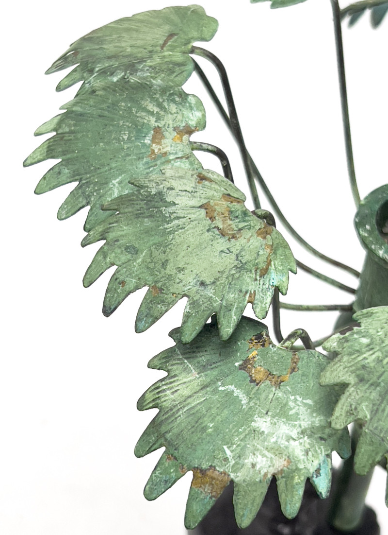 Patinated Bronze Candlesticks, Group of 4