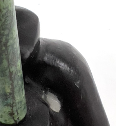 Patinated Bronze Candlesticks, Group of 4