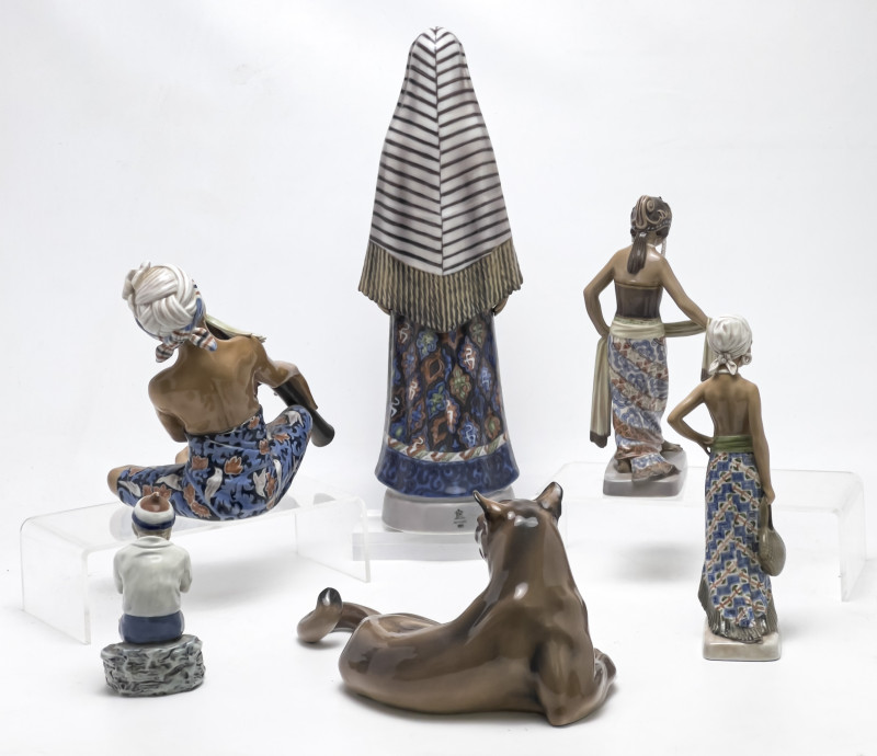 Dahl-Jensen Porcelain - Porcelain Figurines, Group of 6