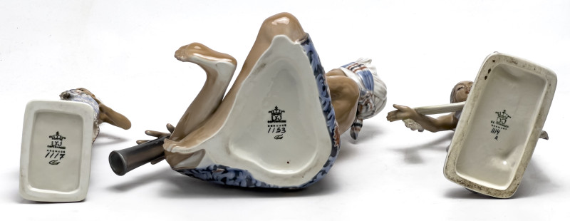 Dahl-Jensen Porcelain - Porcelain Figurines, Group of 6