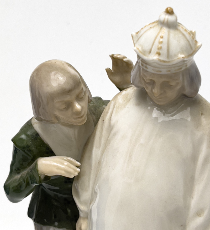 Royal Copenhagen - Porcelain Figurines and Vase, Group of 6