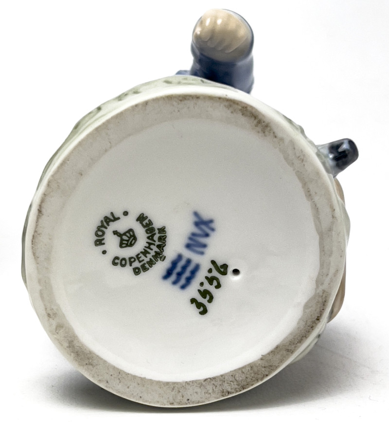 Royal Copenhagen - Porcelain Figurines and Vase, Group of 6