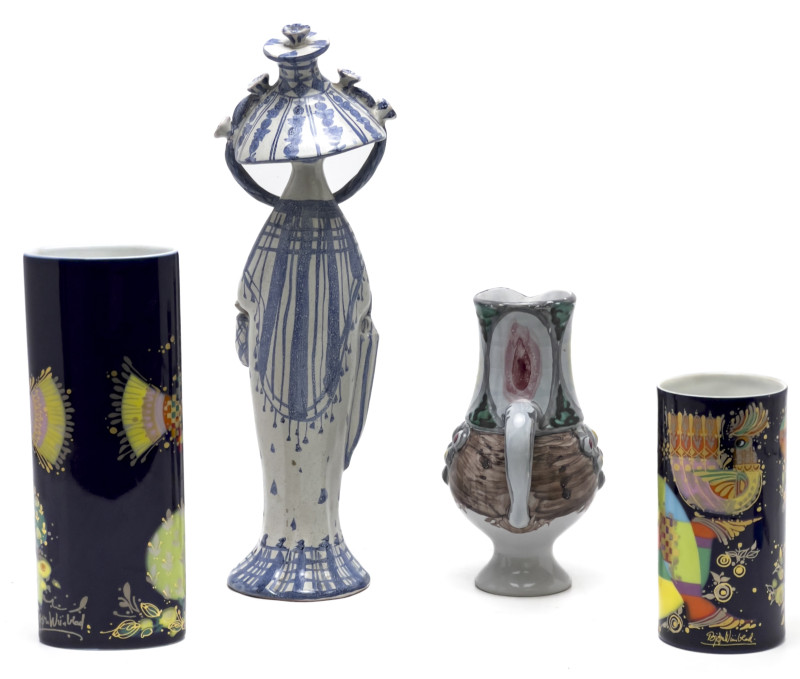 Bjørn Wiinblad - Vases and Figurines, Group of 4