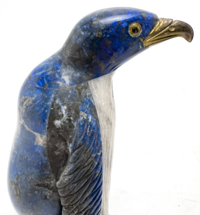Penguins and Agate Mineral Specimens, Group of 4