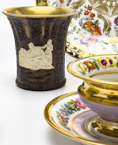 Mostly 19th Century European Porcelain, Group of 21