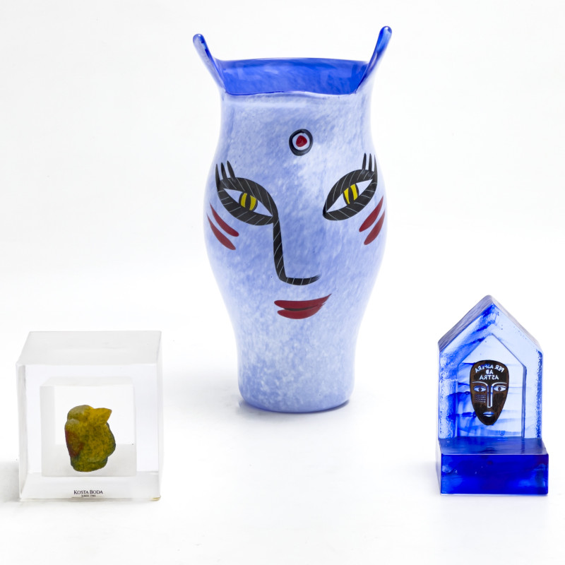 Kosta Boda - Glass Vessels, Group of 3