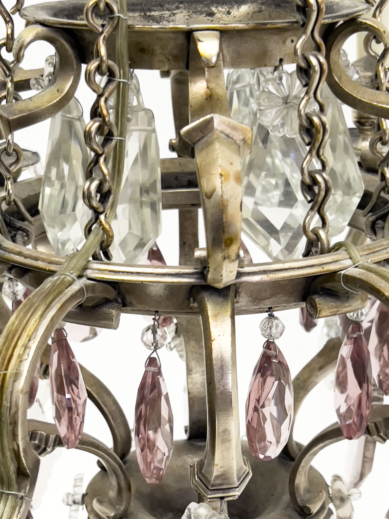 French Rococo Style Six Light Chandelier