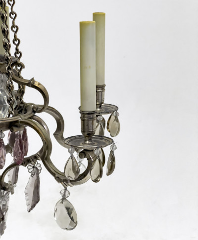 French Rococo Style Six Light Chandelier