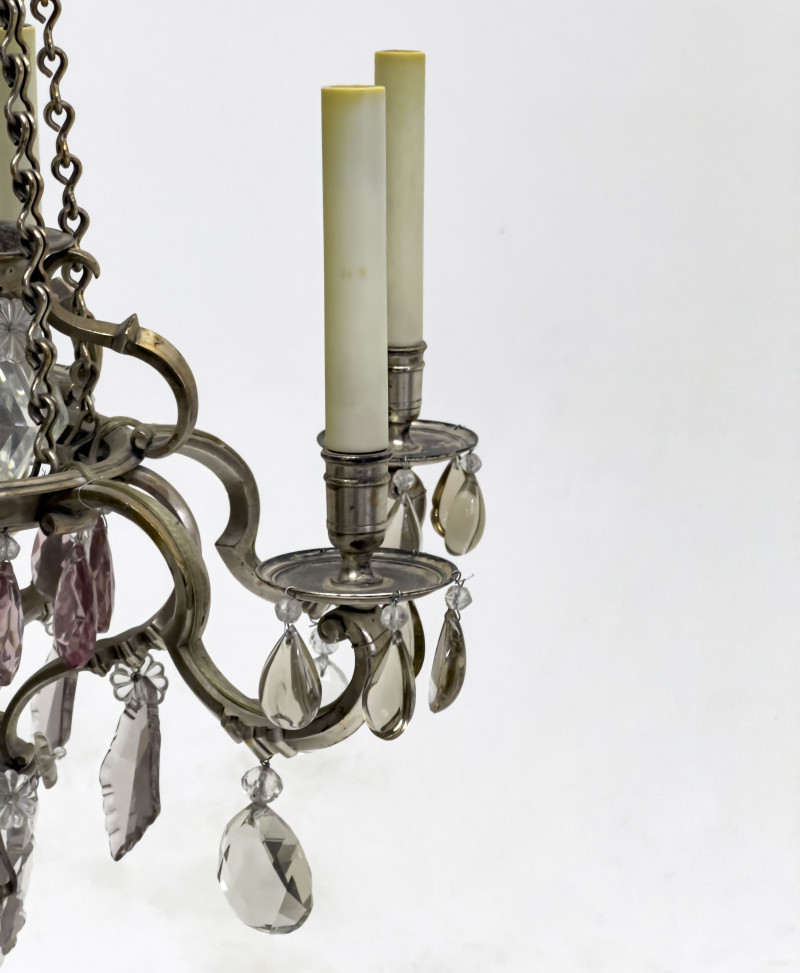 French Rococo Style Six Light Chandelier