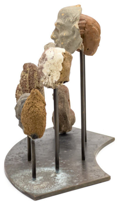 Collection of Eight Ancient Romano-Egyptian Mounted Heads