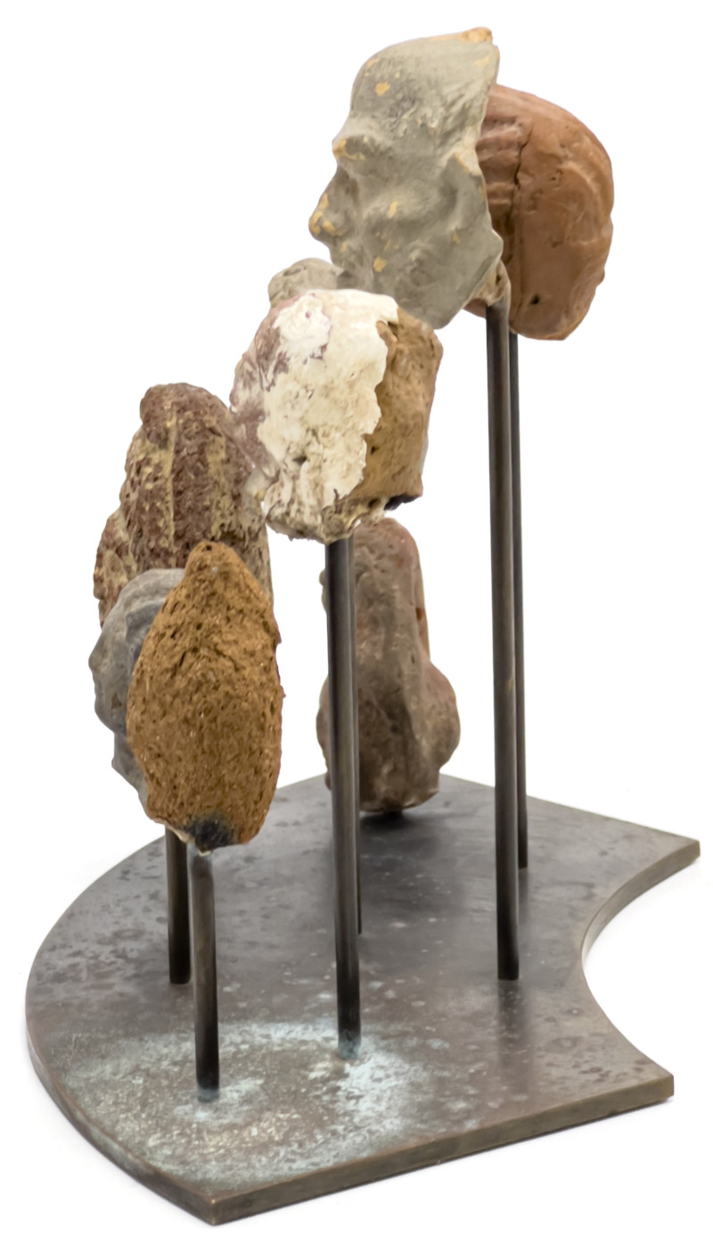 Collection of Eight Ancient Romano-Egyptian Mounted Heads