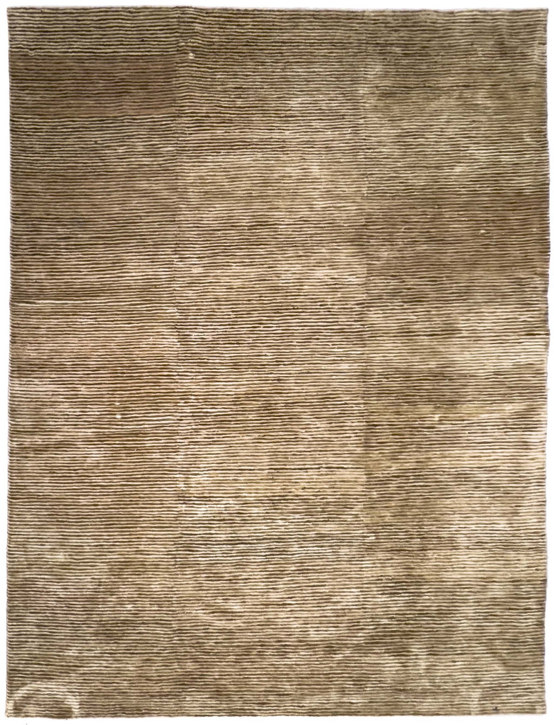 Textured Striped Tan Area Rug