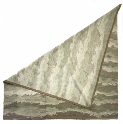 Large Green Patterned Rug