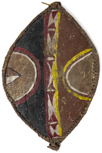 African Lozenge-Shaped War Shields, Group of 2